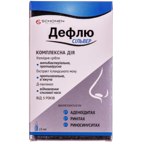 ДЕФЛЮ СІЛЬВЕР лосьйон-спрей 15мл