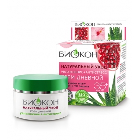 ДНЕВНОЙ КРЕМ «УВЛАЖНЕНИЕ+АНТИСТРЕСС» серии «НАТУРАЛЬНЫЙ УХОД» 50 мл