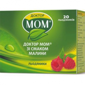 ДОКТОР МОМ зі смаком малини льодяники №20