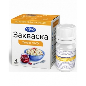 ЗАКВАСКА БАКТЕРИАЛЬНАЯ «ТВОРОГ КИСЛОМОЛОЧНЫЙ VIVO» 0,5 г №4
