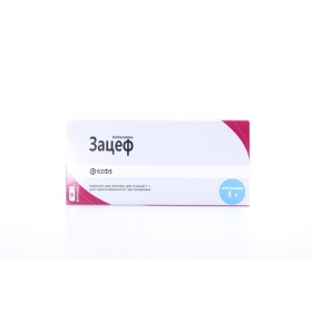 ЗАЦЕФ порошок для ін'єкцій 1г фл. №1