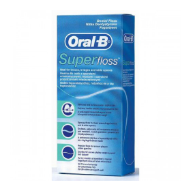 ЗУБНАЯ НИТЬ И ТЕСЬМА торговой марки «ORAL-B» 25 м, super floss
