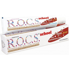 ЗУБНАЯ ПАСТА РОКС для школьников туба 74 г, кола и лимон