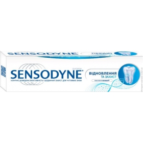 ЗУБНАЯ ПАСТА СЕНСОДИН ВОССТАНОВЛЕНИЕ И ЗАЩИТА ОТБЕЛИВАЮЩАЯ 75 мл