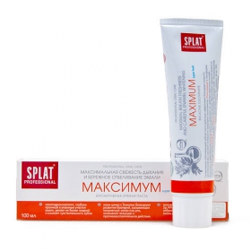ЗУБНАЯ ПАСТА серии «PROFESSIONAL» SPLAT (СПЛАТ) MAXIMUM/МАКСИМУМ 100 мл