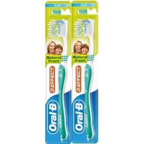 ЗУБНАЯ ЩЕТКА «ORAL-B 3-EFFECT NATURAL FRESH» 40, средняя №1