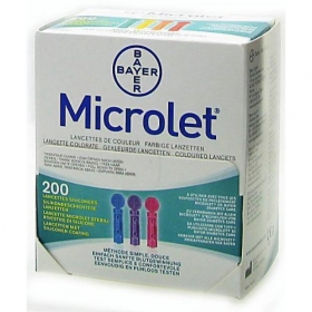 ЛАНЦЕТИ голки покриті силіконом MICROLET №200