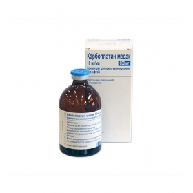 КАРБОПЛАТИН МЕДАК конц. д/п инф. р-ра 600 мг фл. 60 мл №1