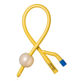 КАТЕТЕР УРОЛОГИЧЕСКИЙ ТИП ФОЛЕЯ СН-8 (3-5мл), двухходовой с проводником