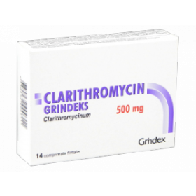 КЛАРИТРОМИЦИН ГРИНДЕКС табл. п/плен. оболочкой 500 мг блистер №14