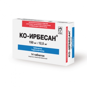 КО-ІРБЕСАН табл. в/о 150мг+12,5мг №28