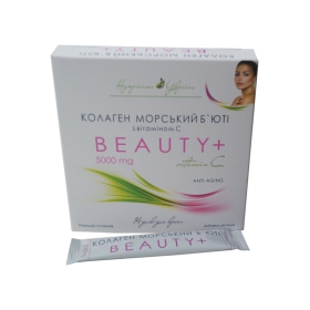 КОЛЛАГЕН БЬЮТИ + ВИТАМИН С порошок 5000 мг, морской №14 ДОБАВКА ДИЕТИЧЕСКАЯ