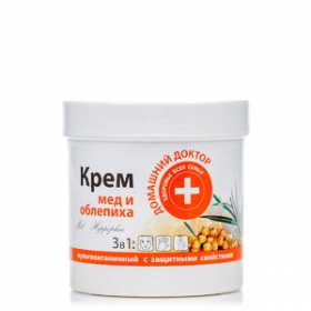 КРЕМ «ДОМАШНИЙ ДОКТОР» 250мл, мед и облепиха