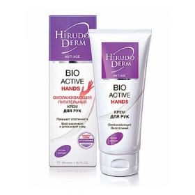 КРЕМ ДЛЯ РУК ОМОЛАЖИВАЮЩИЙ ПИТАТЕЛЬНЫЙ BIO ACTIVE HANDS серии HIRUDO DERM ANTI AGE 60 мл
