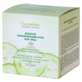 КРЕМ КОСМЕТИЧЕСКИЙ «DR.SANTE CUCUMBER BALANCE CONTROL» ДНЕВНОЙ УВЛАЖНЯЮЩИЙ ДЛЯ ЛИЦА 50 мл