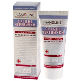 КРЕМ-ГЕЛЬ «СЕРЕБРЯНЫЕ БАШМАЧКИ» АНТИВАРИКОЗНЫЙ линии «NANOLINE» 50 мл