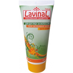 ЛАВІНАЛ шампунь рослинний для догляду за волоссям після застосування засобу проти вошей 100мл
