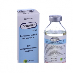 ЛЕВОПРО р-р д/инф. 500 мг/100мг бутылка 100 мл №1