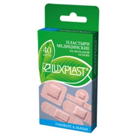 ЛЕЙКОПЛАСТЫРЬ ЛЮКСПЛАСТ МЕДИЦИНСКИЙ УНИВЕРСАЛЬНЫЙ ИЗ НЕТКАНОГО МАТЕРИАЛА №40