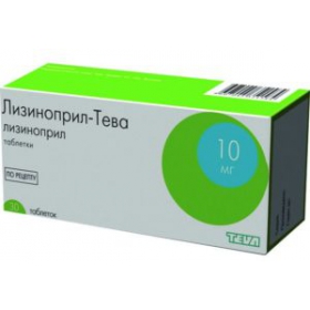 ЛІЗИНОПРИЛ ТЕВА табл. 10мг №50