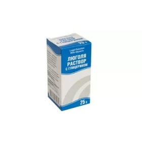 ЛЮГОЛЯ РАСТВОР С ГЛИЦЕРИНОМ р-р д/наруж. прим. фл. 25 г