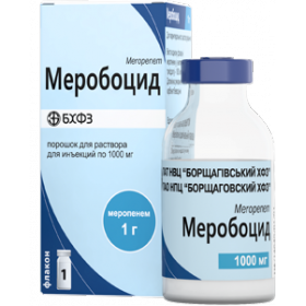 МЕРОБОЦИД порошок для ін'єкцій 1г фл. №1
