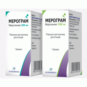 МЕРОГРАМ порошок д/р-ра д/ин. 1000 мг фл. №1