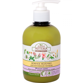 МОЛОЧКО ніжне для інтимної гігієни «ЗЕЛЕНА АПТЕКА» жіночі трави 370мл нормалізуюче