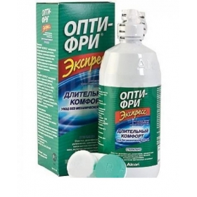 ОПТИ-ФРИ ЭКСПРЕСС МНОГОЦЕЛЕВОЙ РАСТВОР для ухода за контактными линзами фл. 355 мл