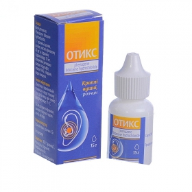 ОТИКС кап. ушн., р-р фл. 15 г