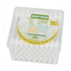 ПАЛОЧКИ ВАТНЫЕ «BABY TEAM» с ограничителем №56