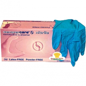 ПЕРЧАТКИ МЕДИЦИНСКИЕ СМОТРОВЫЕ НИТРИЛОВЫЕ SEMPERCARE NITRILE НЕСТЕРИЛЬНЫЕ НЕПРИПУДРЕННЫЕ M №200