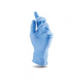 ПЕРЧАТКИ СМОТРОВЫЕ НЕСТЕРИЛЬНЫЕ «MEDICARE» размер M, голубые пара, нитрилов., неприпудр. №50
