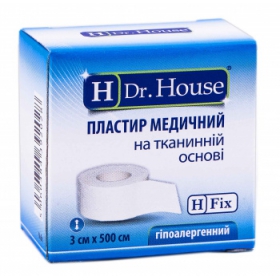 ПЛАСТЫРЬ МЕДИЦИНСКИЙ «H Dr. House» 5 см х 500 см коробка бумажная, на тканевой основе