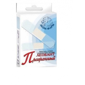 ПЛАСТЫРЬ МЕДИЦИНСКИЙ LEOBANT 19 мм х 72 мм, прозрачн. №20