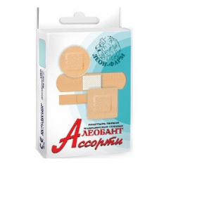 ПЛАСТЫРЬ МЕДИЦИНСКИЙ LEOBANT 19 ммх72 мм, 38 ммх38 мм, d22, ассорти №20