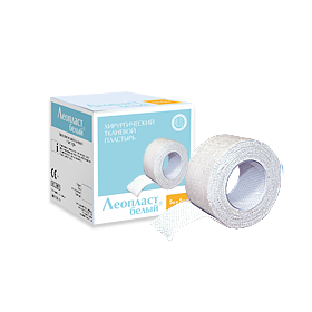 ПЛАСТЫРЬ МЕДИЦИНСКИЙ LEOPLAST 2,5 см х 5 м уп. картон., белый