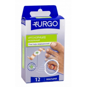 ПЛАСТЫРЬ МЕДИЦИНСКИЙ URGO CORICIDE мозольный №12