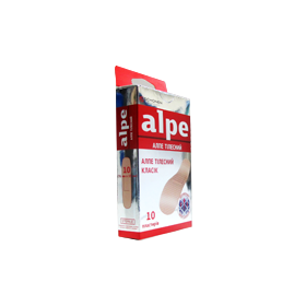 ПЛАСТЫРЬ МЕДИЦИНСКИЙ АЛПЕ ТЕЛЕСНЫЙ КЛАССИК 76х19 мм №10