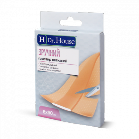 ПЛАСТЫРЬ МЕДИЦИНСКИЙ БАКТЕРИЦИДНЫЙ «H Dr. House» 6 см х 50 см, на нетканной основе