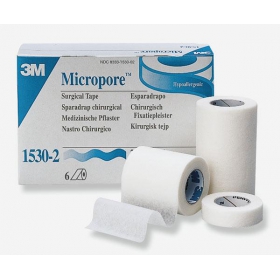 ПЛАСТЫРЬ ХИРУРГИЧЕСКИЙ MICROPORE МИКРОПОР 2,5 см х 9,1 м, белый