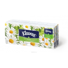ПЛАТОЧКИ КОСМЕТИЧЕСКИЕ KLEENEX camomile, белые №100