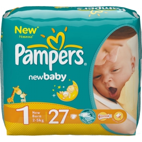 ПОДГУЗНИКИ ДЕТСКИЕ PAMPERS NEW BABY newborn №27