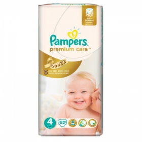 ПОДГУЗНИКИ ДЕТСКИЕ PAMPERS PREMIUM CARE maxi №52