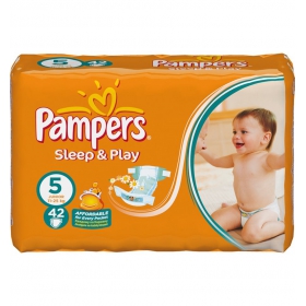 ПОДГУЗНИКИ ДЕТСКИЕ PAMPERS SLEEP &   PLAY junior №42