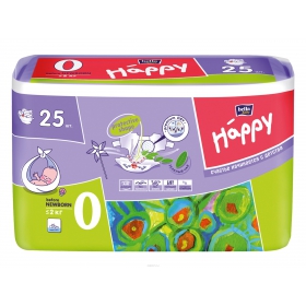 ПОДГУЗНИКИ ДЕТСКИЕ ГИГИЕНИЧЕСКИЕ BELLA BABY HAPPY newborn №25