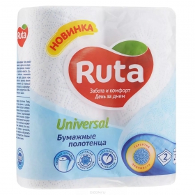 ПОЛОТЕНЦА БУМАЖНЫЕ «РУТА» universal рулон №2