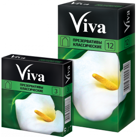 ПРЕЗЕРВАТИВЫ ЛАТЕКСНЫЕ ВИВА «VIVA» классические №12
