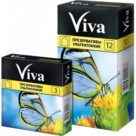 ПРЕЗЕРВАТИВЫ ЛАТЕКСНЫЕ ВИВА «VIVA» ультратонкие №12