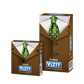ПРЕЗЕРВАТИВЫ ЛАТЕКСНЫЕ ВИЗИТ «VIZIT» Dotted с пупырышками №12